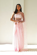 Pink Tara Easy-Drape Saree