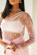 Pink Tara Easy-Drape Saree