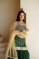 Emerald Amethyst Suit and Dupatta