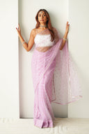 Lavender Tara Easy-Drape Saree