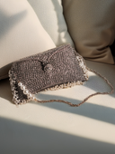 Silver Mogra Clutch