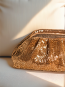Champagne Puff Clutch
