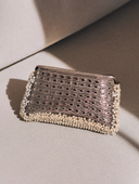 Silver Mogra Clutch