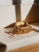 Gold Puff Clutch