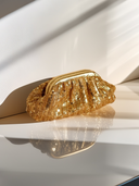 Gold Puff Clutch
