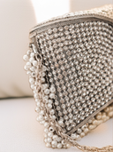 Silver Mogra Clutch