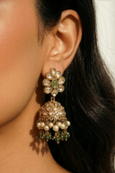 Forest Zari Pearl Tikka Set