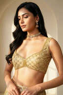 Gilded Glow Handwork Blouse