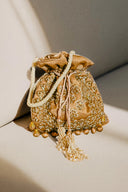 Gold Sphere Potli Bag
