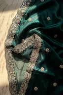 Teal Jardin Dupatta - The Saree Room