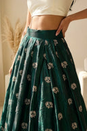 Teal Jardin Skirt