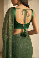Emerald Sateen Blouse