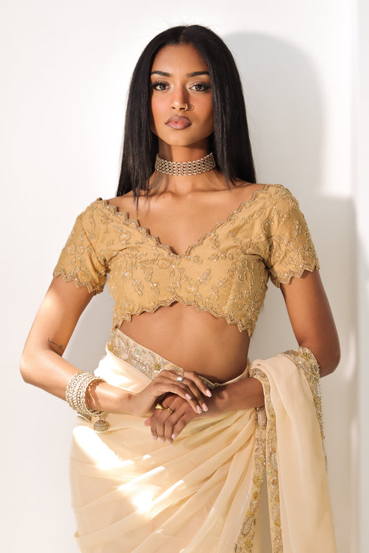 Gold Amira Handwork Blouse
