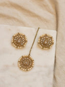 Champagne Keya Tikka Set - The Saree Room