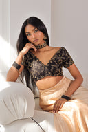 Black Amira Handwork Blouse