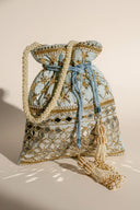 Ice Blue Shisha Potli Bag