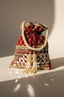 Maroon Shisha Potli Bag