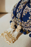 Navy Sphere Potli Bag
