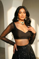 Onyx Long Sleeve Adore Blouse