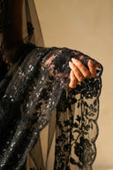 Onyx Opulence Easy-Drape Saree