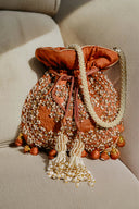 Rust Sphere Potli Bag