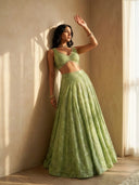 Pistachio Selena Skirt - The Saree Room