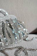 Silver Puff Clutch