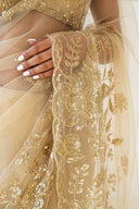 Sand Opulence Easy-Drape Saree