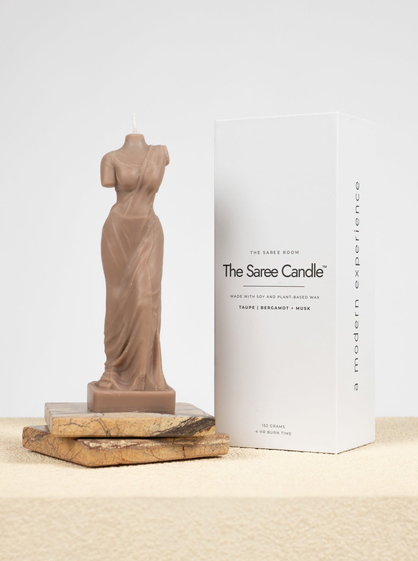 The Saree Candle™ | Taupe