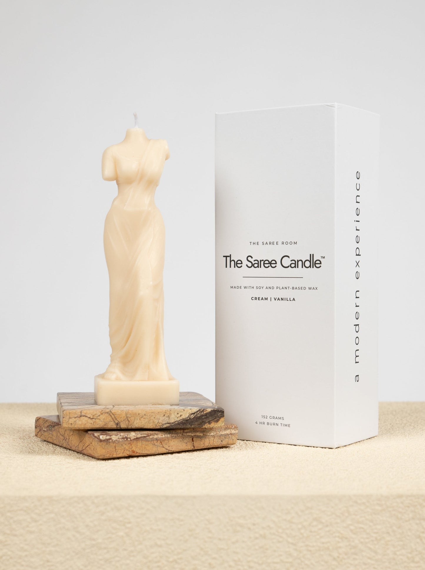The Saree Candle™ | Cream