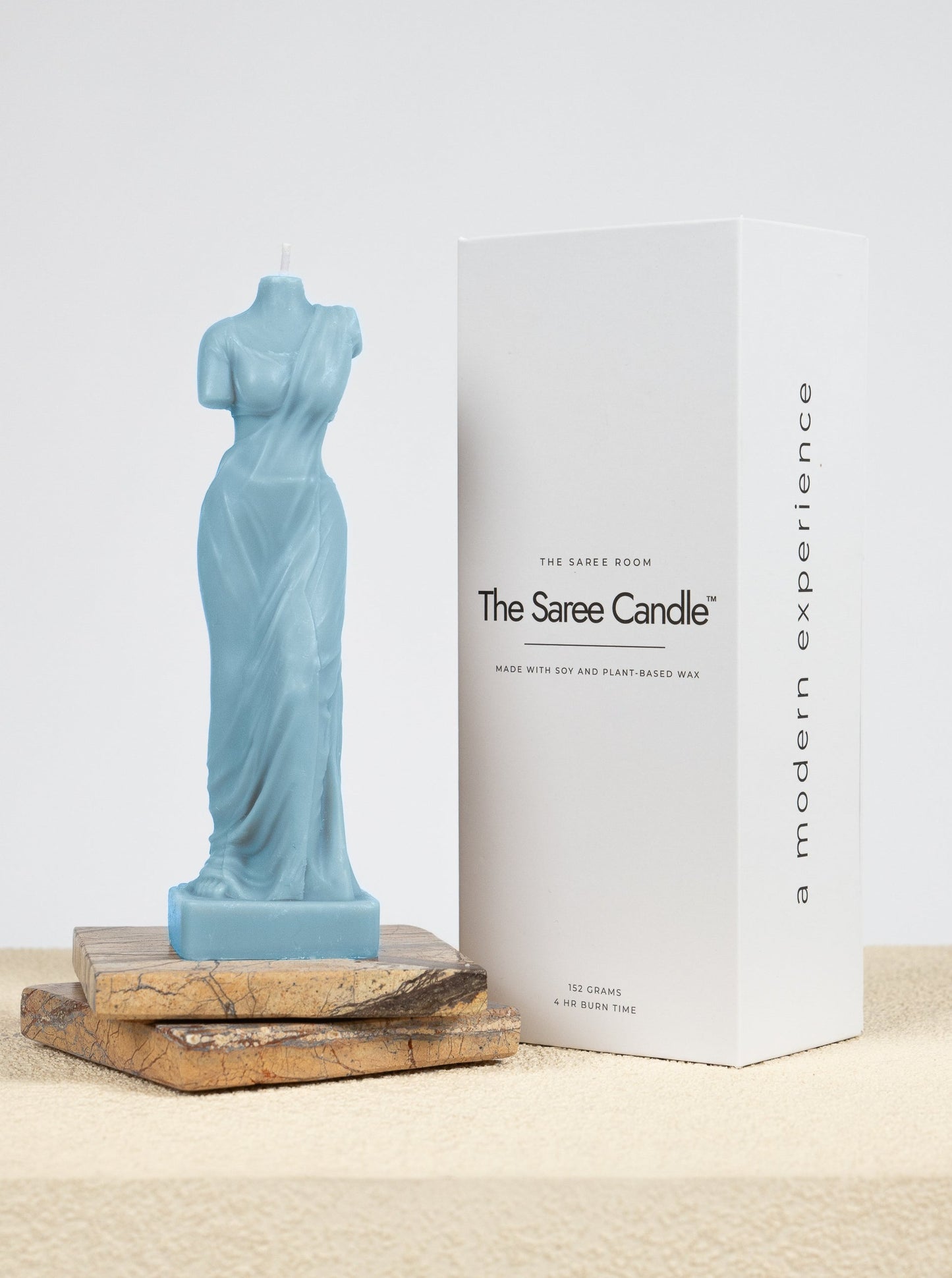 The Saree Candle™ | Sky Blue