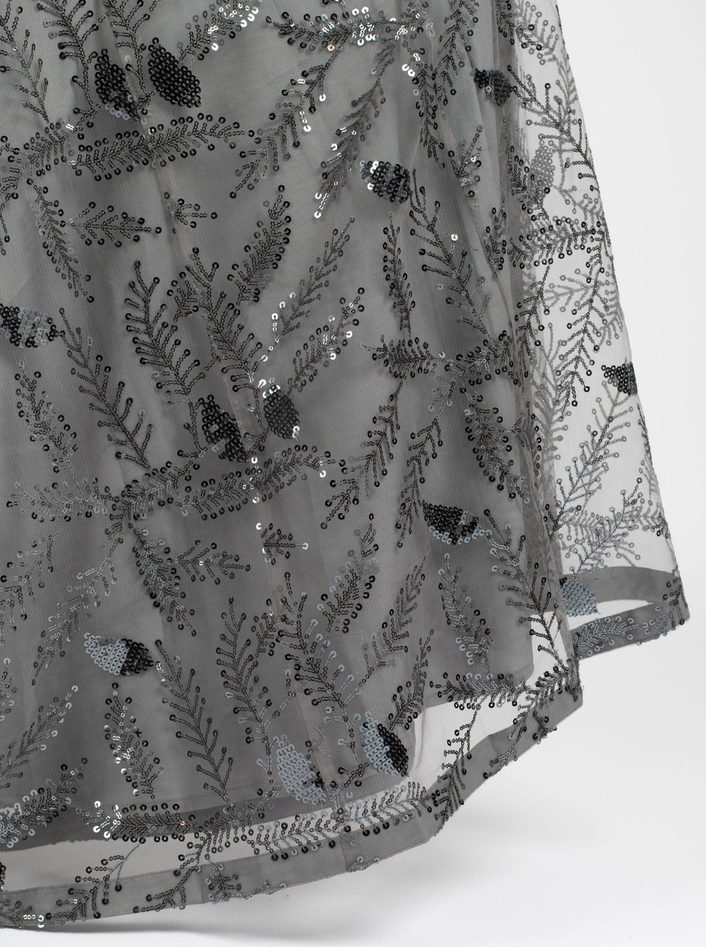 Grey Quill Skirt