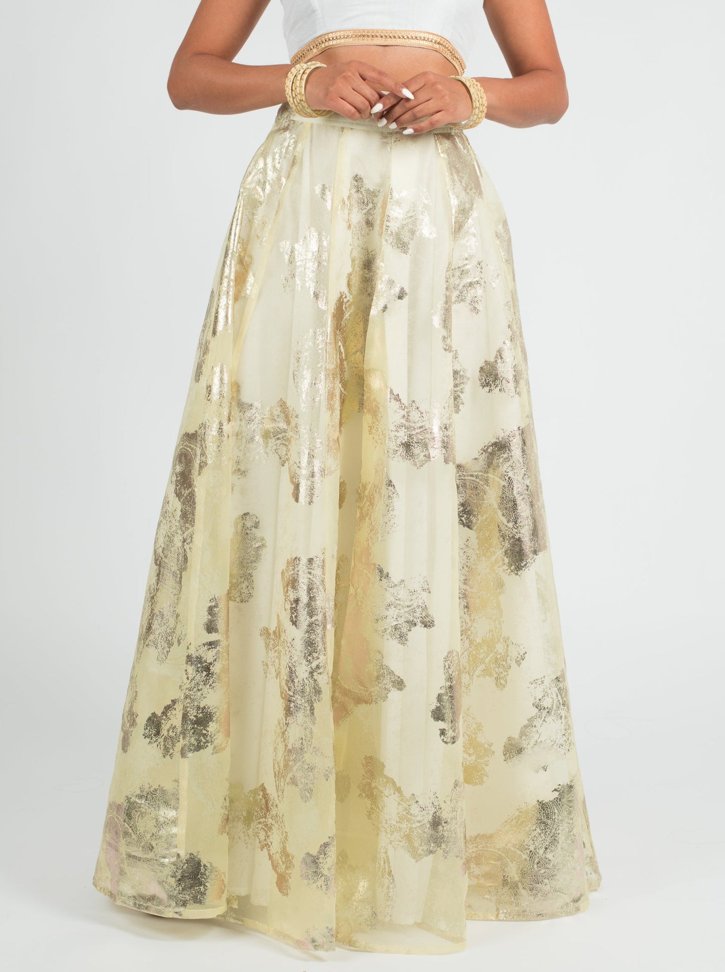 Canary Foil Skirt