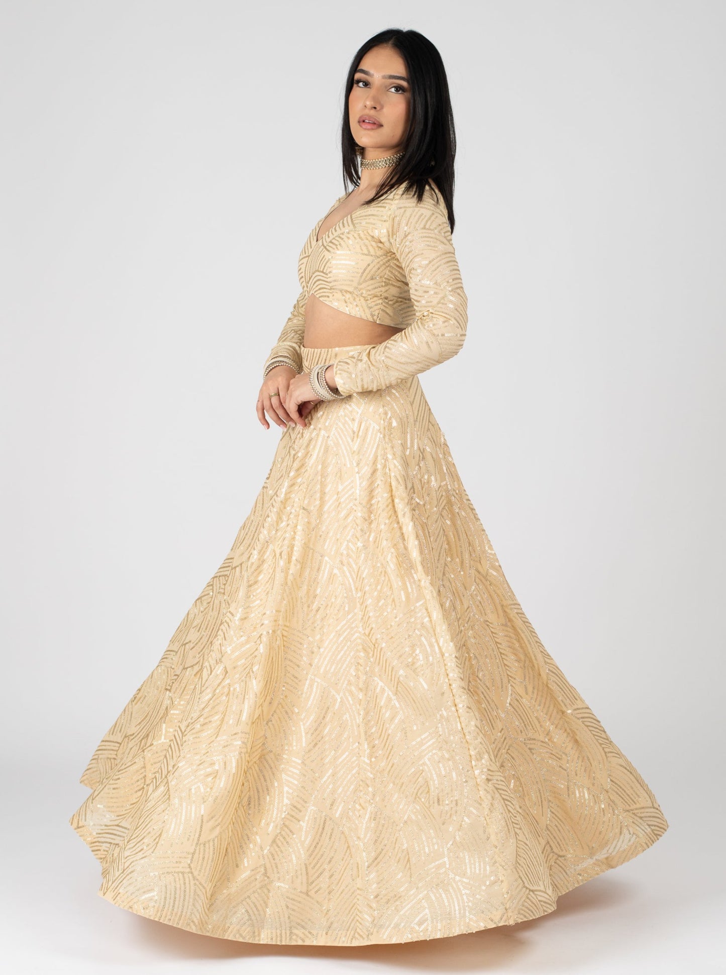 Champagne Divya Skirt