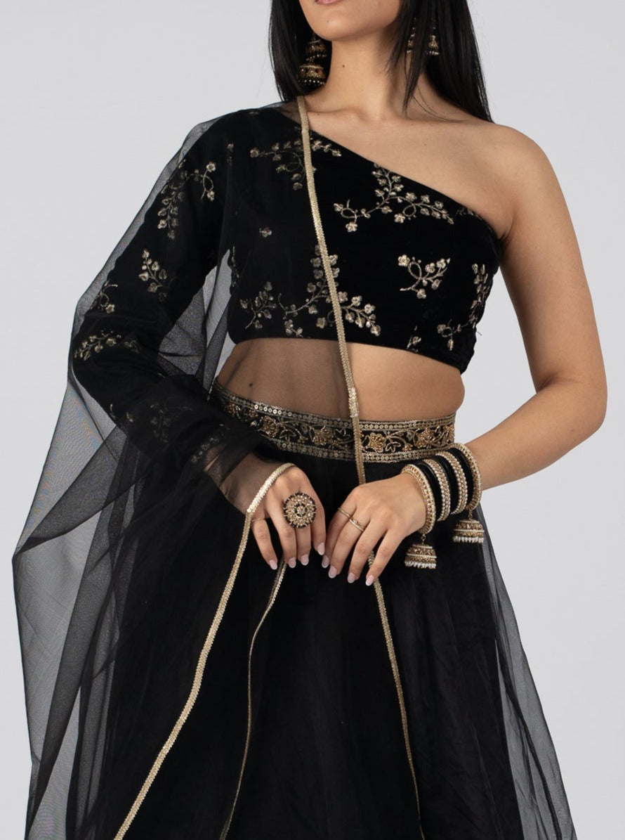 Classic Black Dupatta