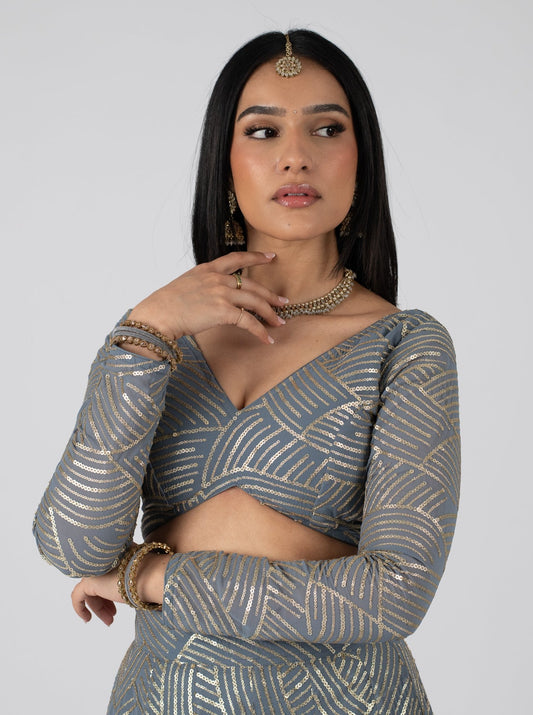 Grey Divya Blouse