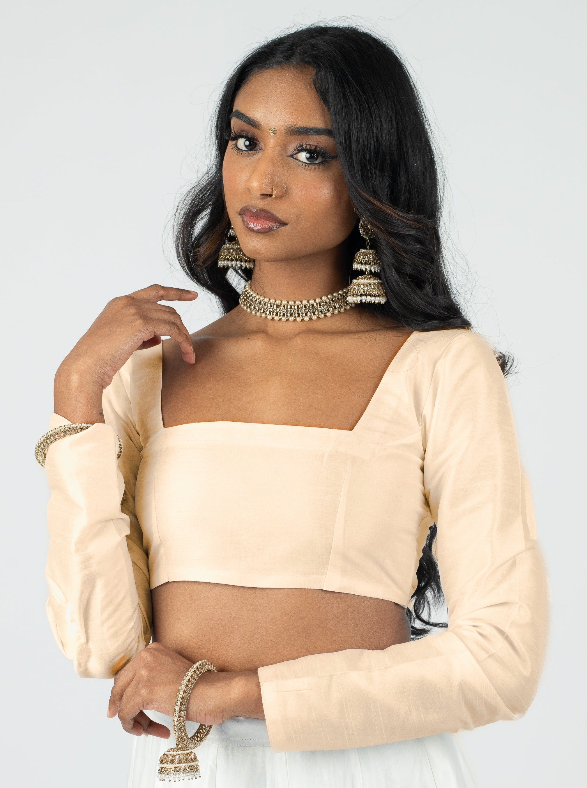 Champagne Divya Blouse