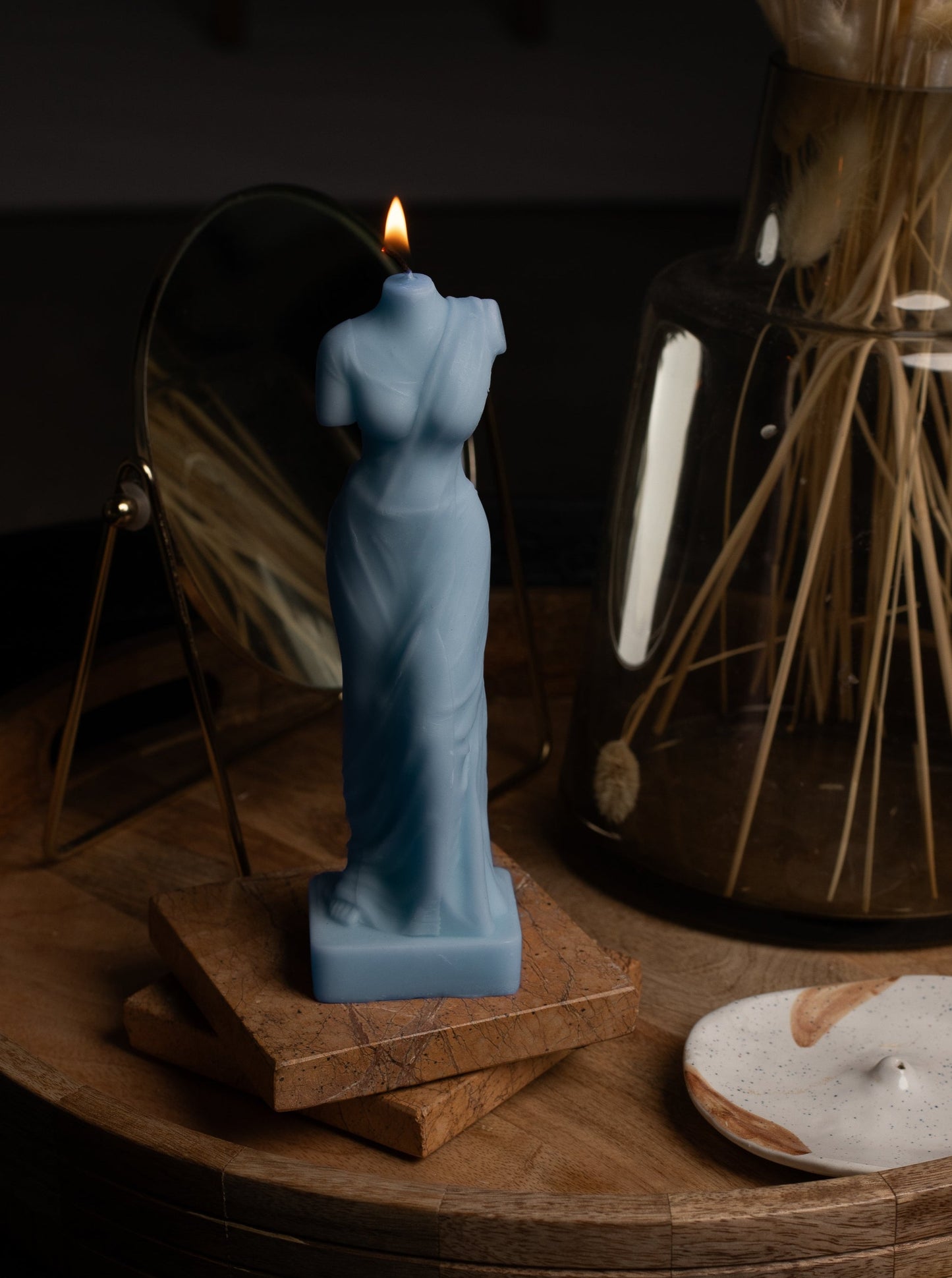 The Saree Candle™ | Sky Blue
