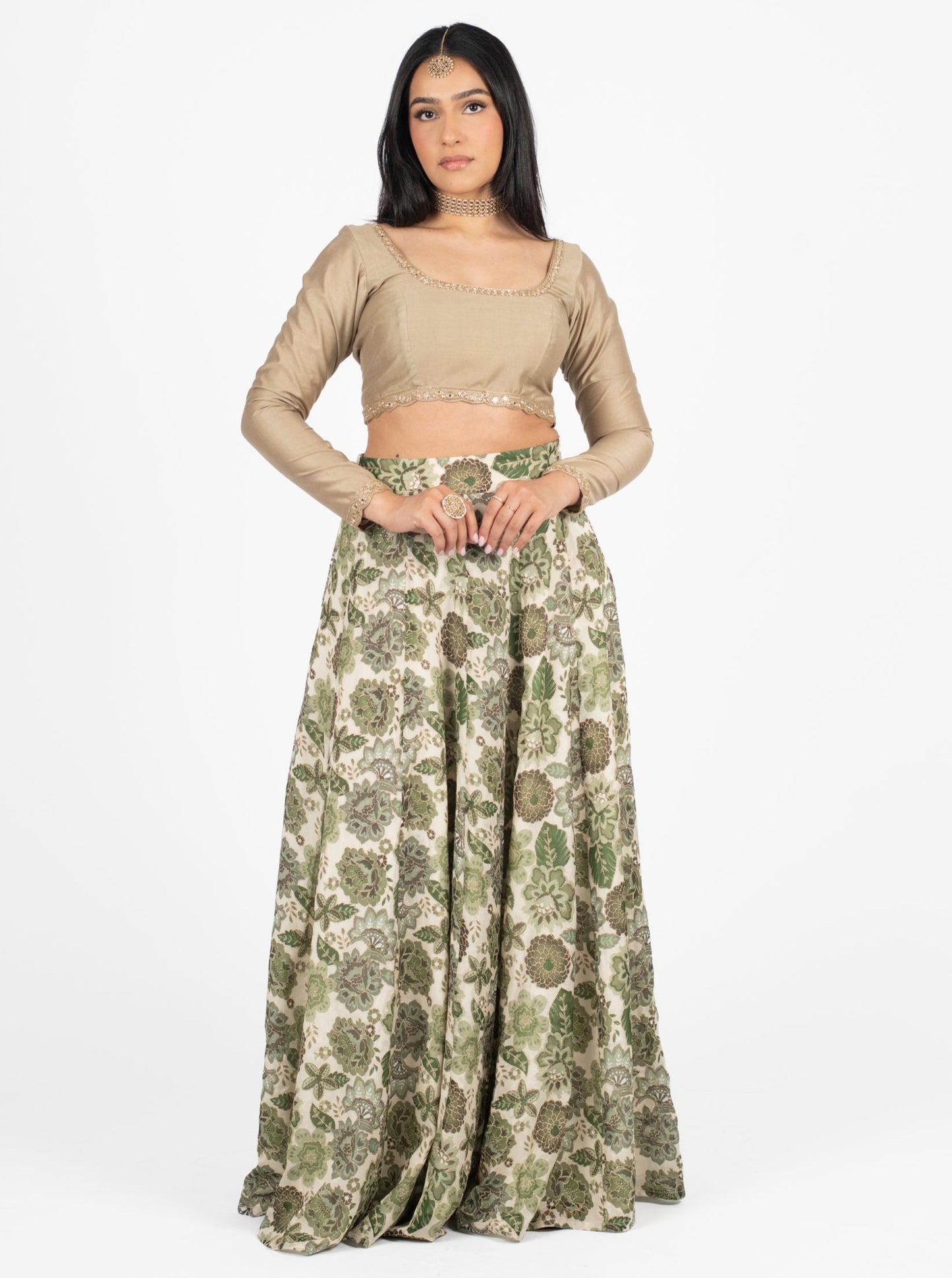 Olive Bloom Skirt