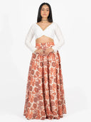 Tangerine Bloom Skirt