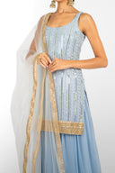 Ice Blue Amethyst Suit and Dupatta