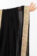 Noir Chiffon Easy-Drape Saree