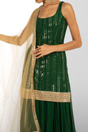 Emerald Amethyst Suit and Dupatta