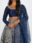 Navy Tara Dupatta