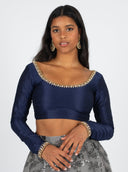 Navy Leyla Blouse