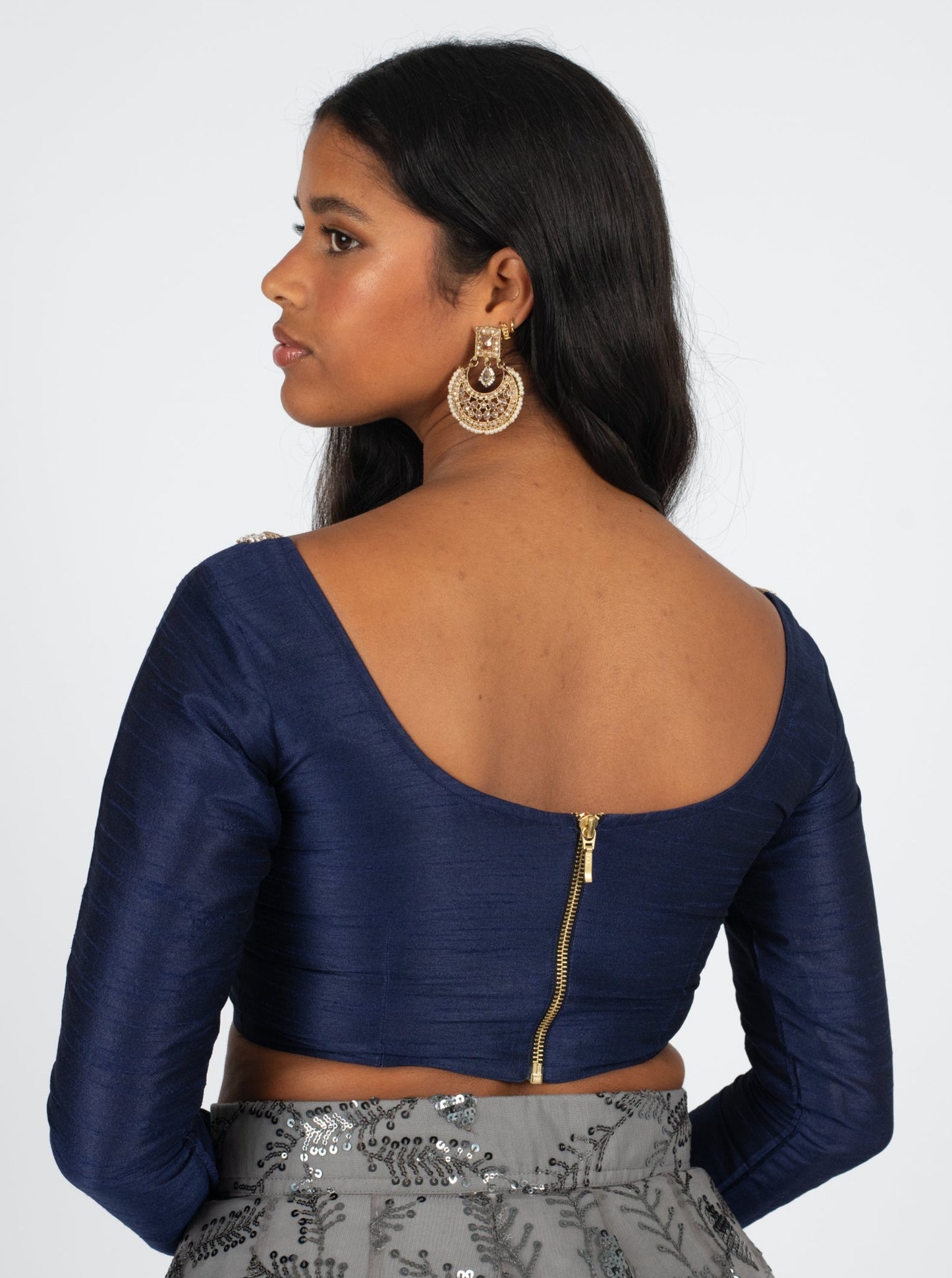 Navy Leyla Blouse