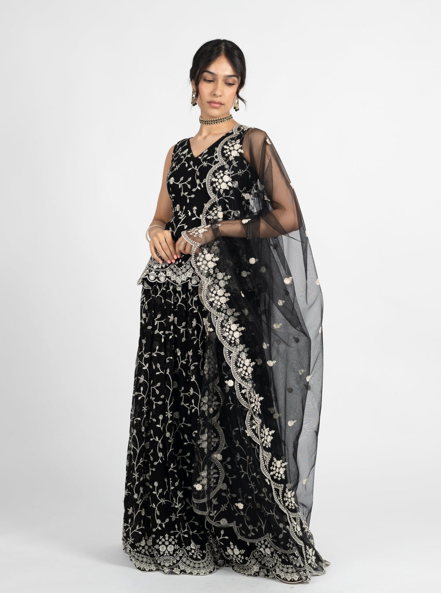 Black Tamanna Dupatta