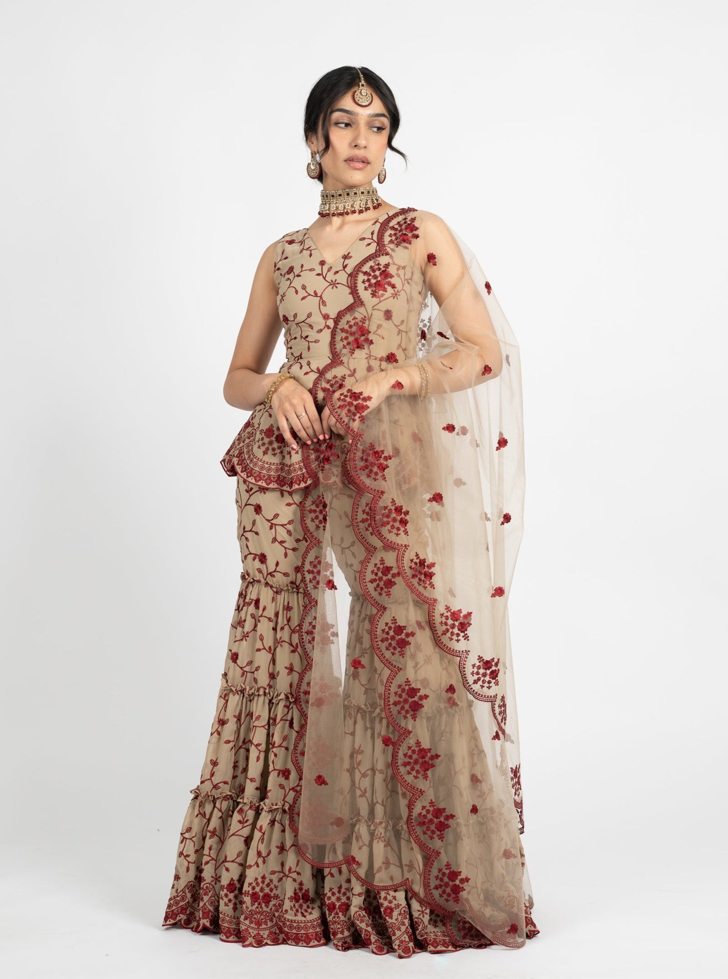 Taupe Tamanna Suit