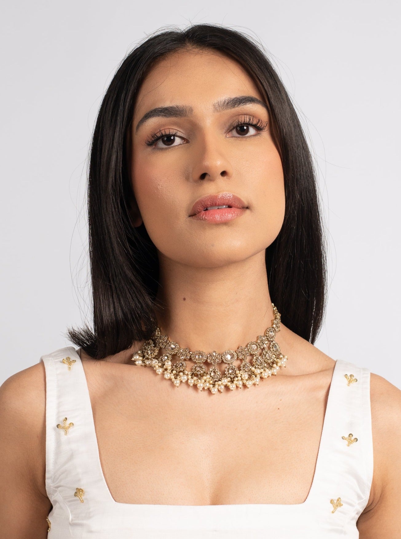 Cream Aysha Choker