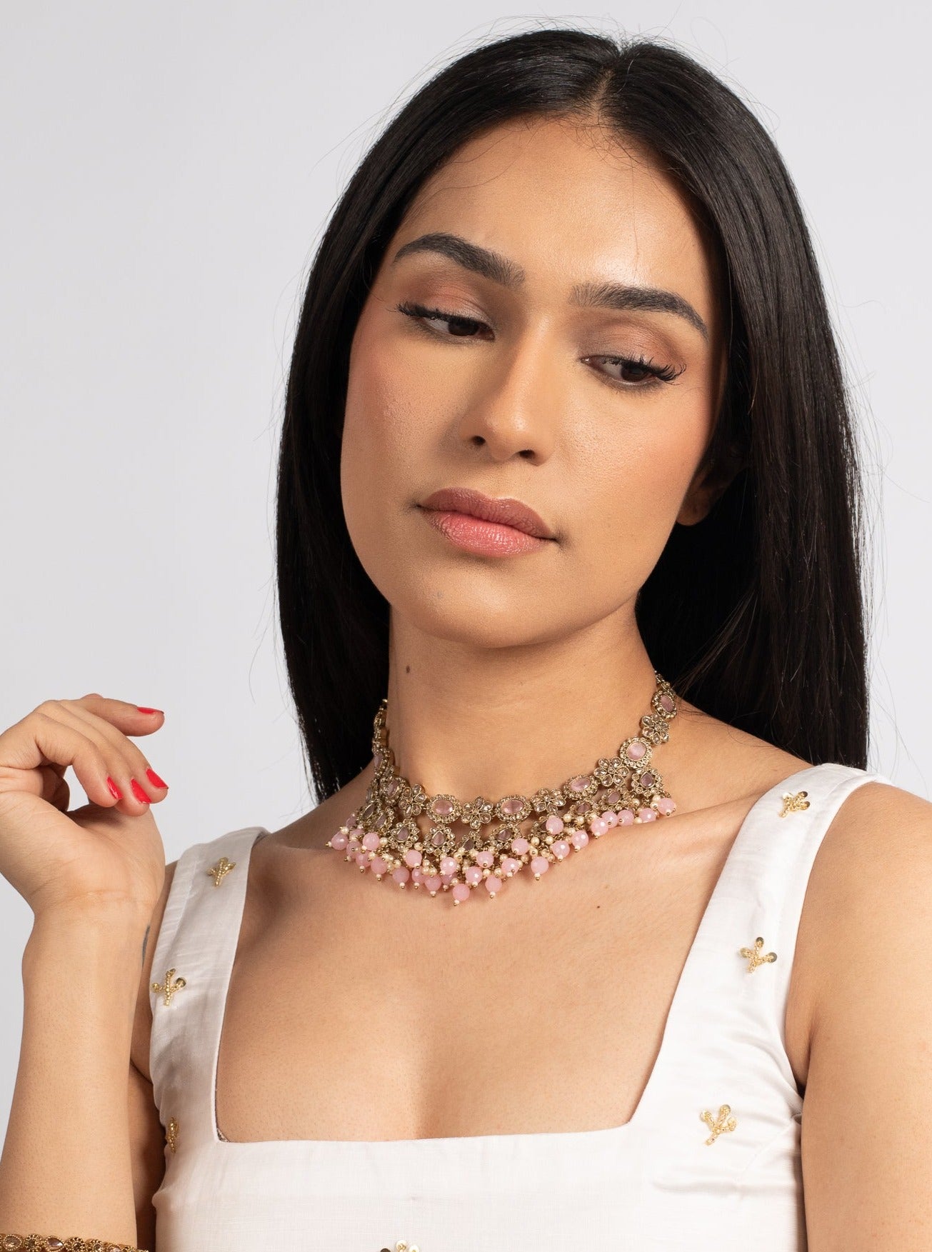 Pink Aysha Choker